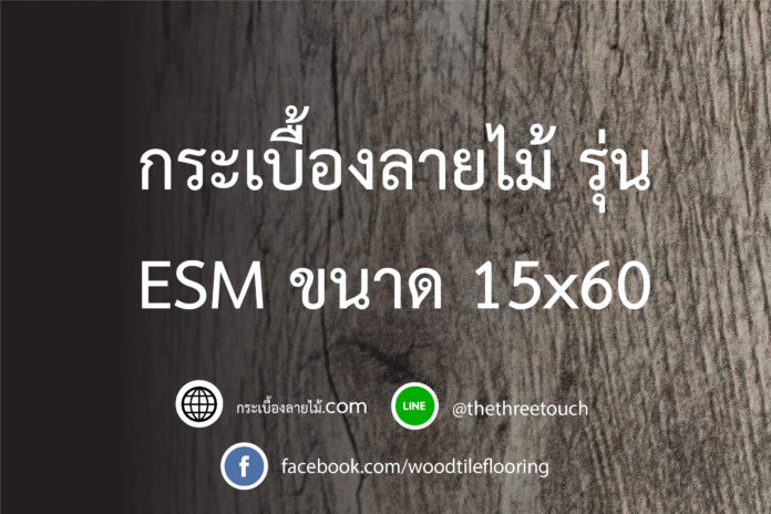 กระเบื้องลายไม้ รุ่น ESM ขนาด 15x60